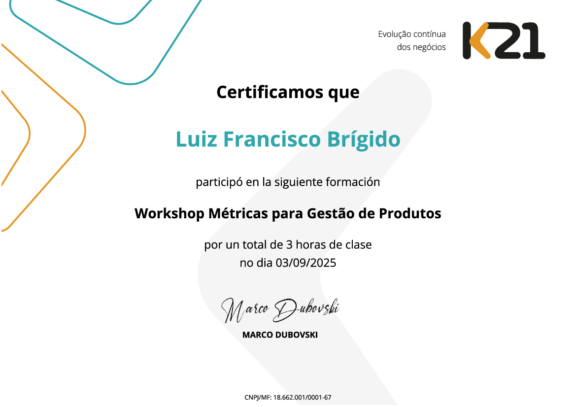 Certificado K21